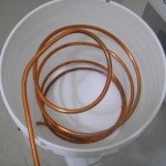 Coil of copper in bucket