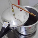 Fermented mixture in pressure cooker