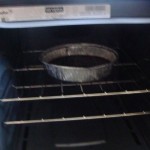 Cake in oven Cake in oven